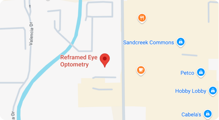 Reframed Eye office location map